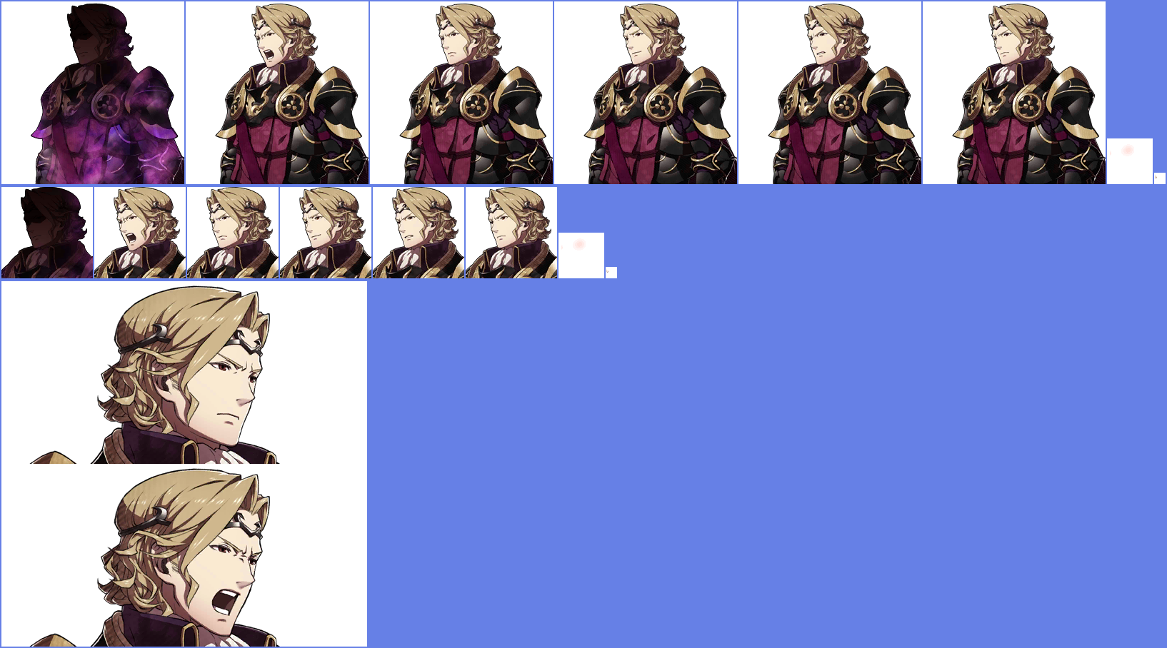 The Spriters Resource Full Sheet View Fire Emblem Fates Xander 0662