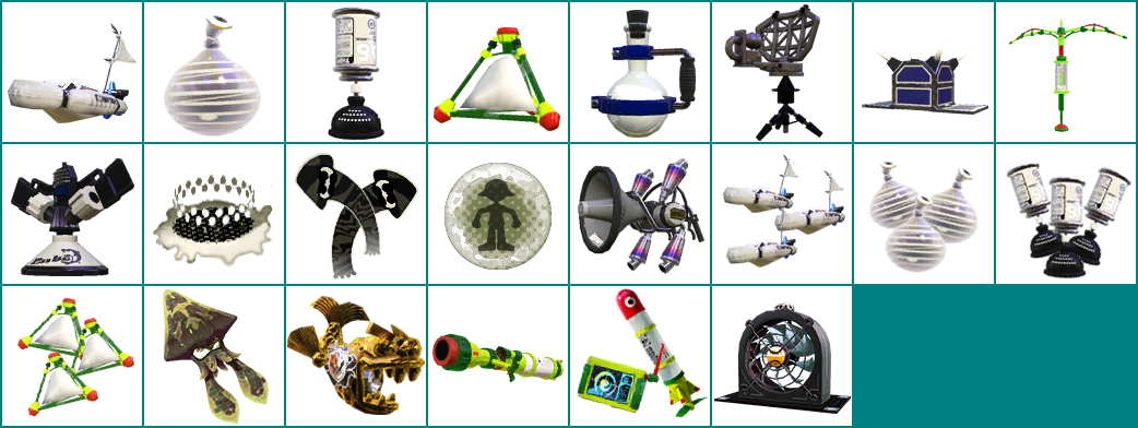 Sub/Special Weapon Icons