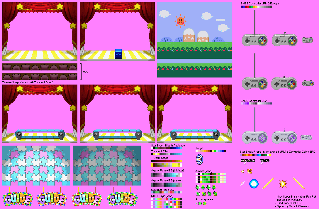 The Spriters Resource - Full Sheet View - Kirby Super Star / Kirby's ...