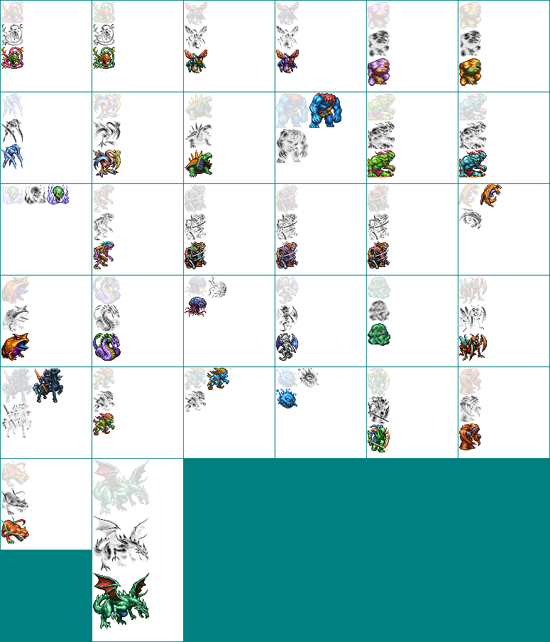 final fantasy 2 sprites