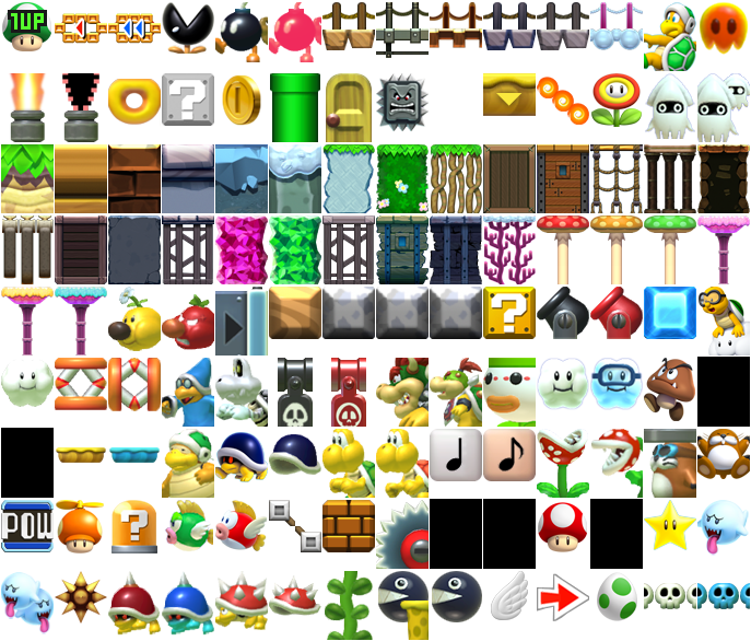 The Spriters Resource Full Sheet View Super Mario Maker Palette