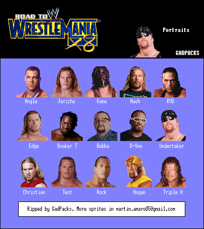 Game Boy Advance - WWE Road to WrestleMania X8 - Portraits - The ...