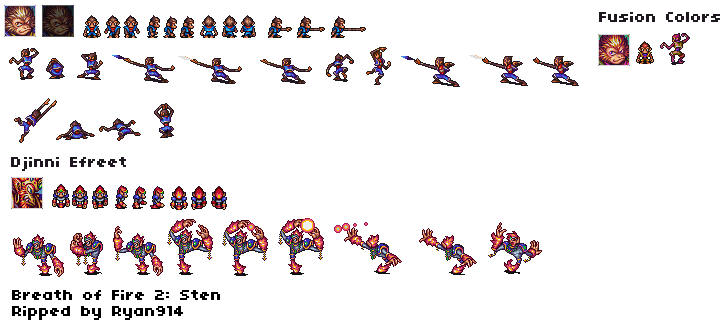 SNES - Breath of Fire 2 - Sten Legacy - The Spriters Resource