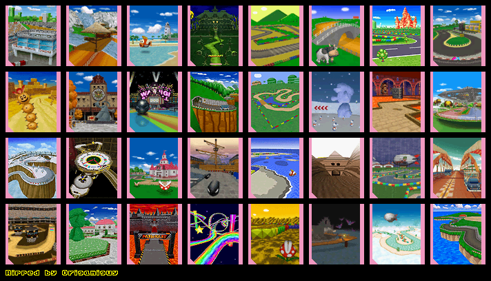 Ds Dsi Mario Kart Ds Course Selection The Spriters Resource 7315