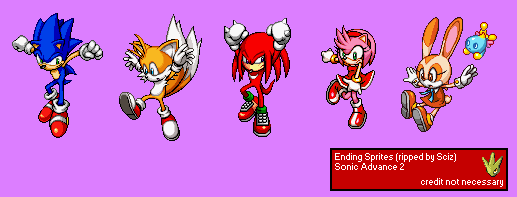 Game Boy Advance Sonic Advance 2 Ending Falling The Spriters,Game Boy Advan...