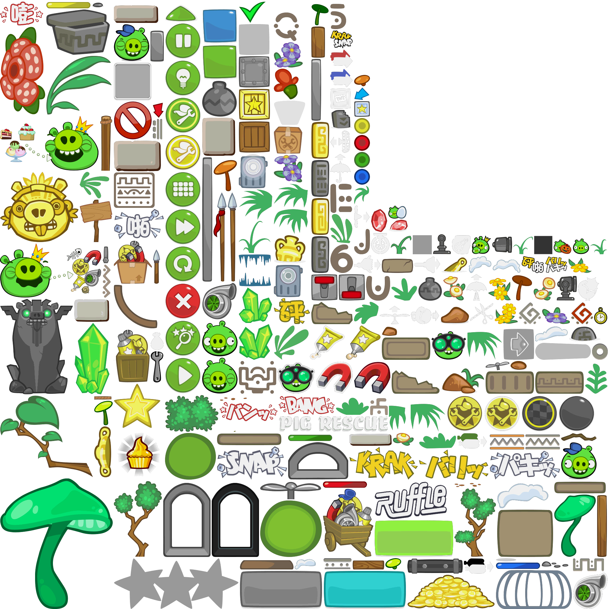 Mobile - Bad Piggies - In-Game Sprites (2/2) - The Spriters Resource