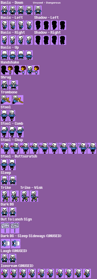 PC / Computer - Undertale - Sans - The Spriters Resource