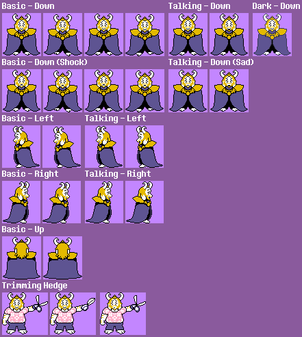 PC / Computer - Undertale - Asgore Dreemurr - The Spriters Resource