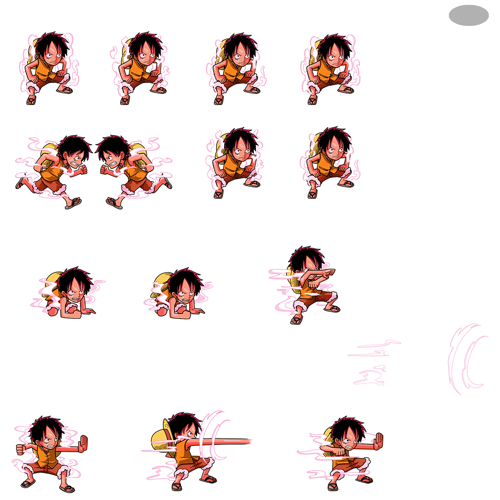 Monkey D Luffy Sprites