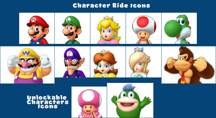 Character Ride Icons (Small)