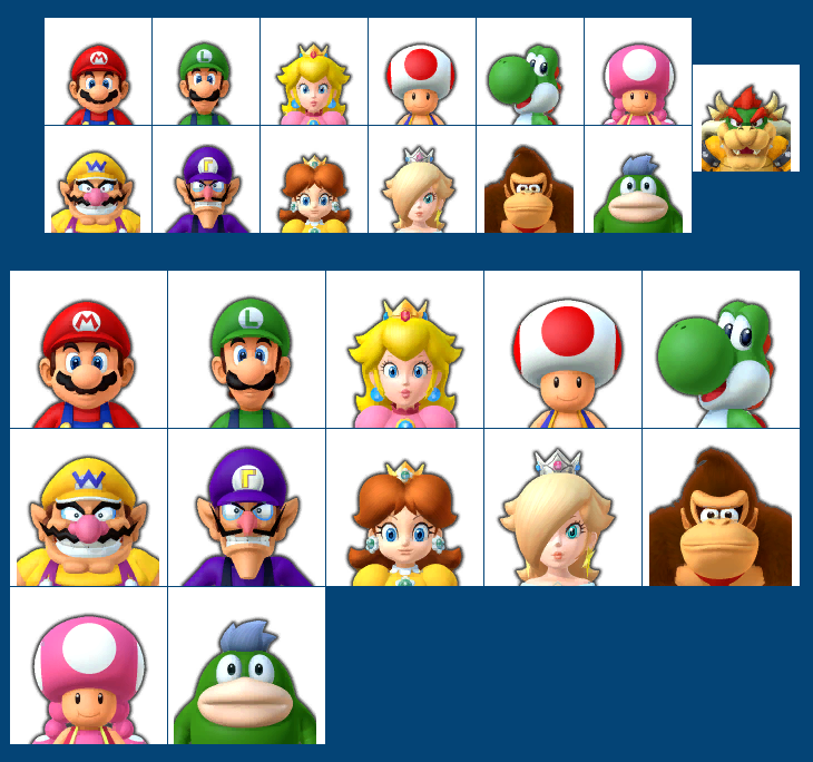 Wii U - Mario Party 10 - Character Mugshots (Small) - The Spriters Resource