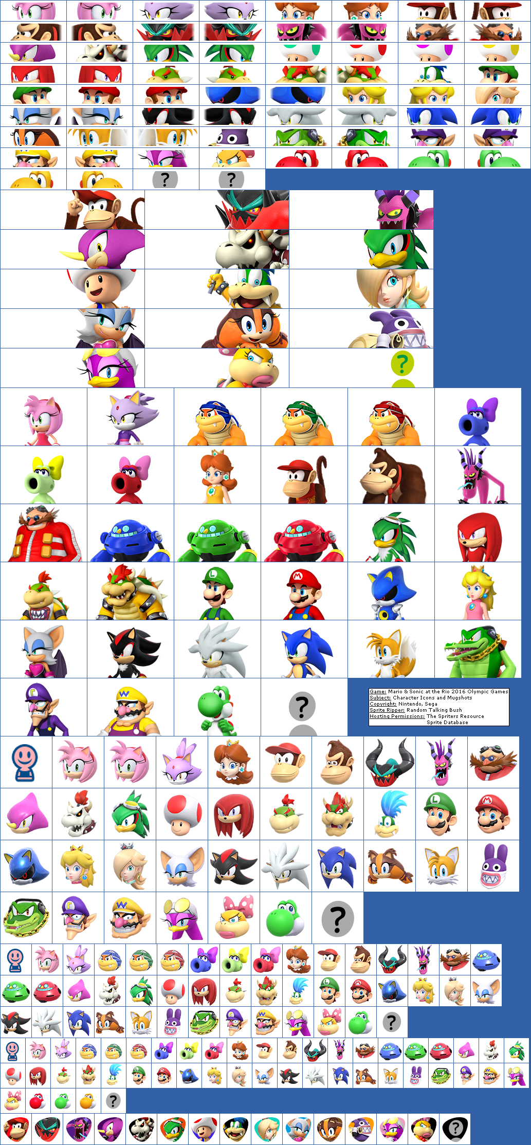 Mario And Sonic Characters Logo