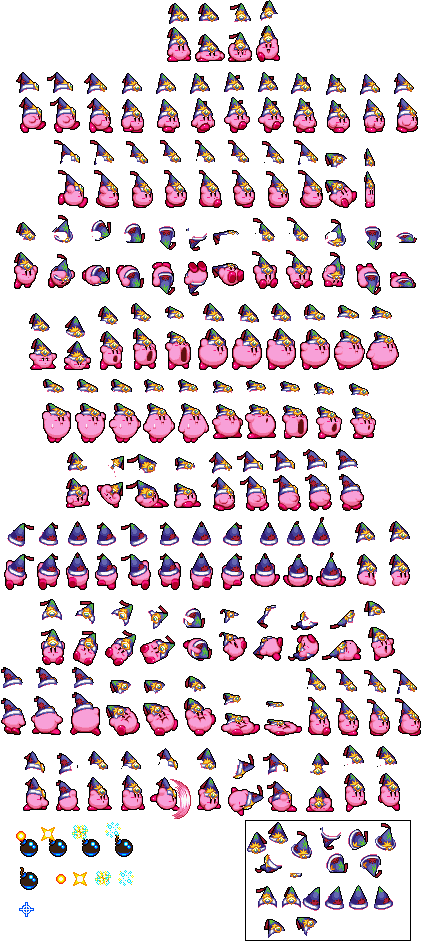 kirby super star ultra sprites ice withoujt hat