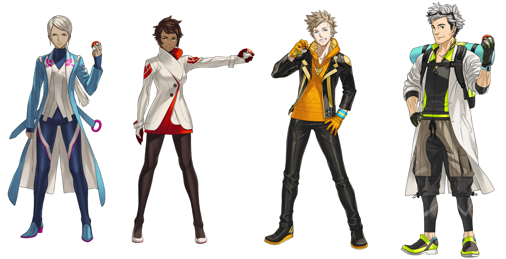 The Spriters Resource Full Sheet View Pokémon GO Professor Willow Team Leaders