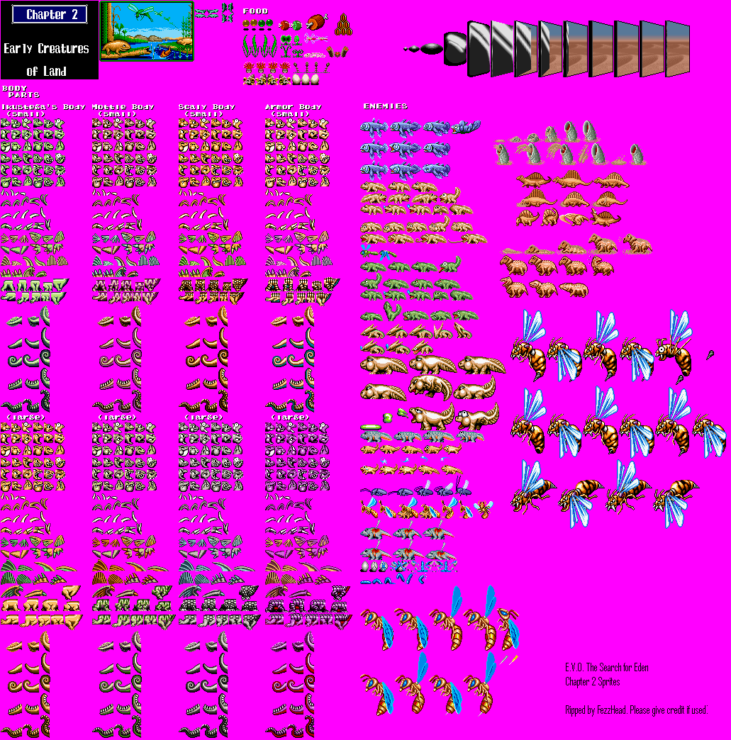 The Spriters Resource - Full Sheet View - E.V.O.: Search for Eden ...