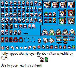 SNES - Super Bomberman 3 - Bomber Chen - The Spriters Resource