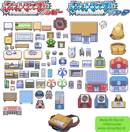 Game Boy Advance - Pokémon Ruby / Sapphire - Objects - The Spriters ...