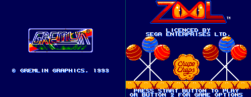 Zool: Ninja of the "Nth" Dimension (PAL) - Title Screen & Logo