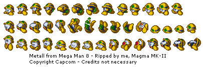 Metal Man Sprite Sheet