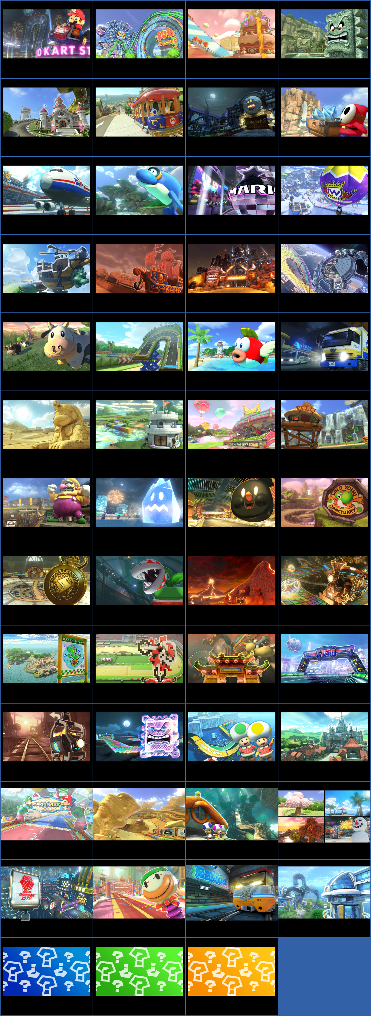 Wii U Mario Kart 8 Course Previews The Spriters Resource 5688