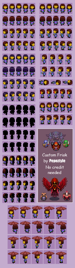 Custom / Edited - Undertale and Deltarune Customs - Frisk - The ...