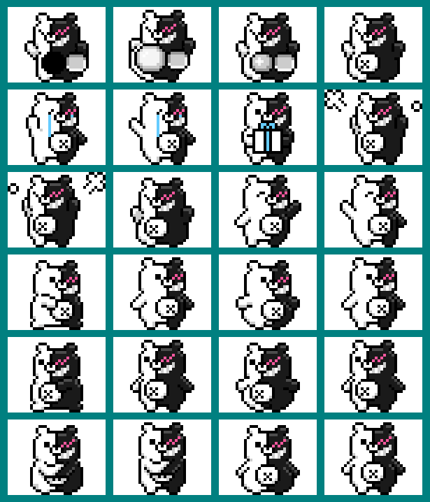 Monokuma Sprite Sheet