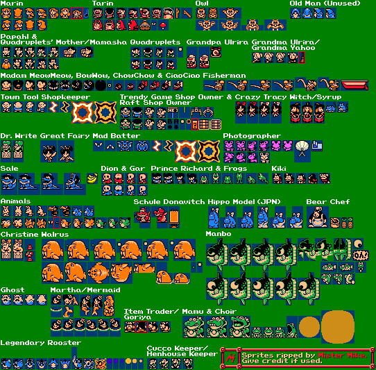 The Spriters Resource - Full Sheet View - The Legend of Zelda: Link's