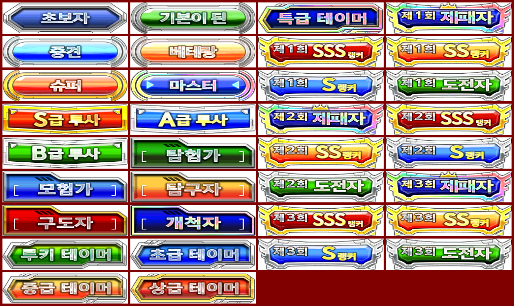 Digimon Links - Titles (Korean)