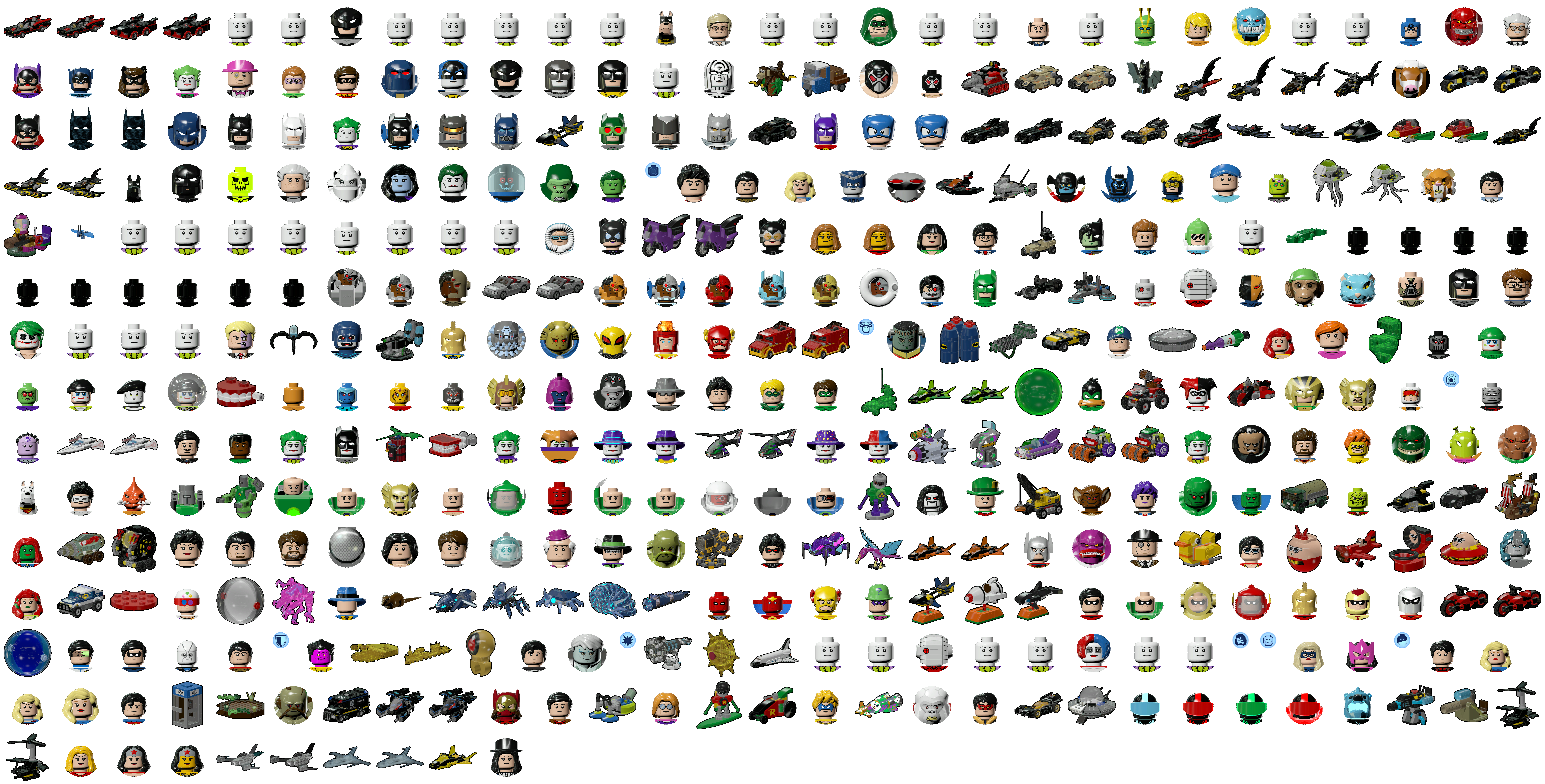 lego marvel character icons