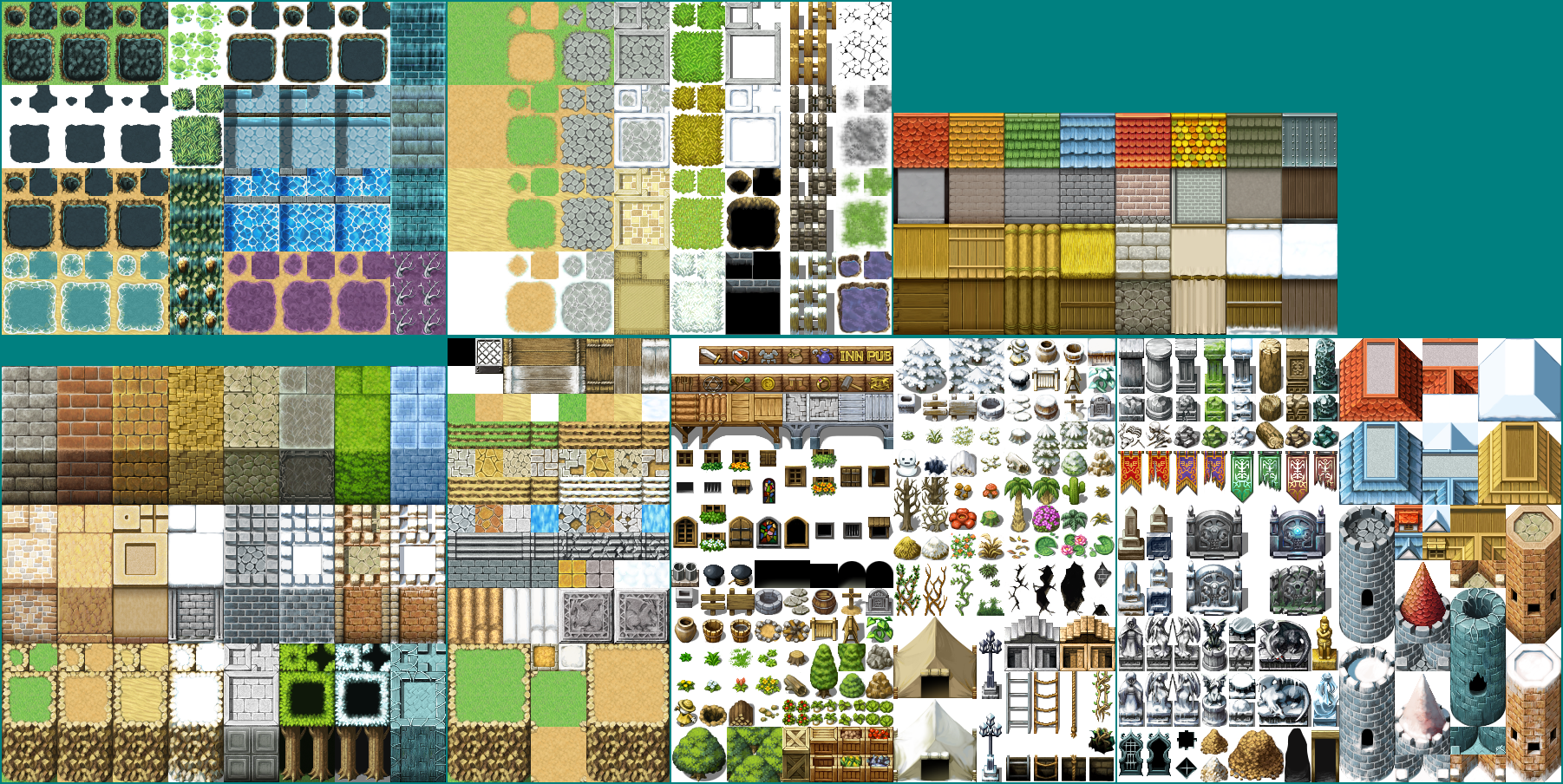 The Spriters Resource - Full Sheet View - RPG Maker VX Ace - Outside