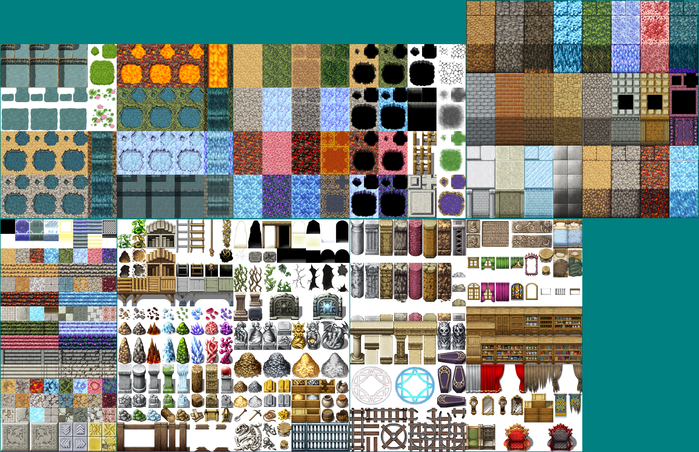 The Spriters Resource - Full Sheet View - RPG Maker MV - Dungeon