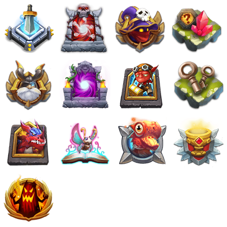 Castle Clash - Achievement Icons