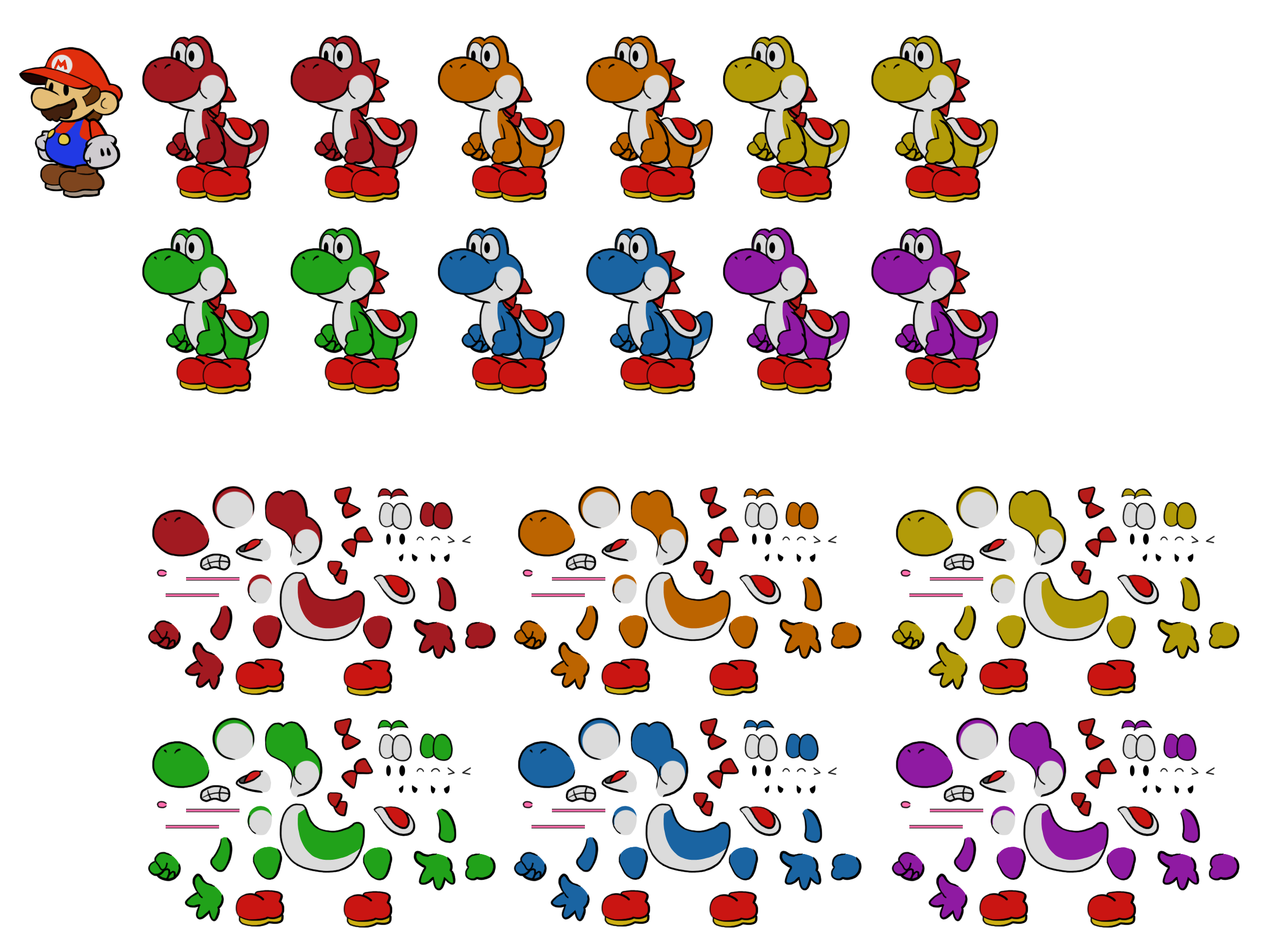 Custom / Edited - Yoshi Customs - Yoshi (Paper Mario Style) - The ...