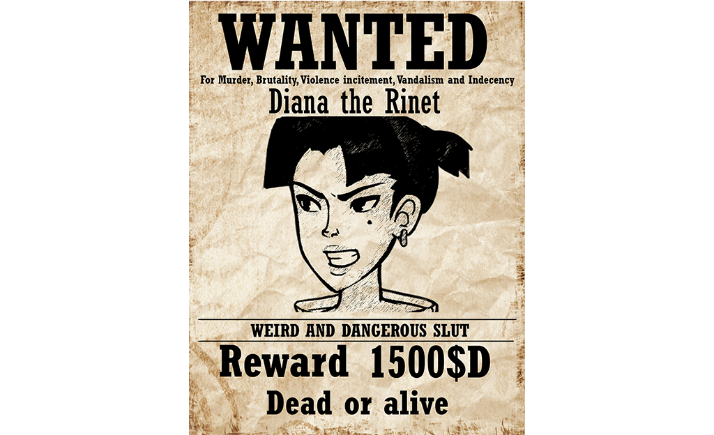 Khendovir Chronicles: Rinets Quest - Diana's Wanted Poster