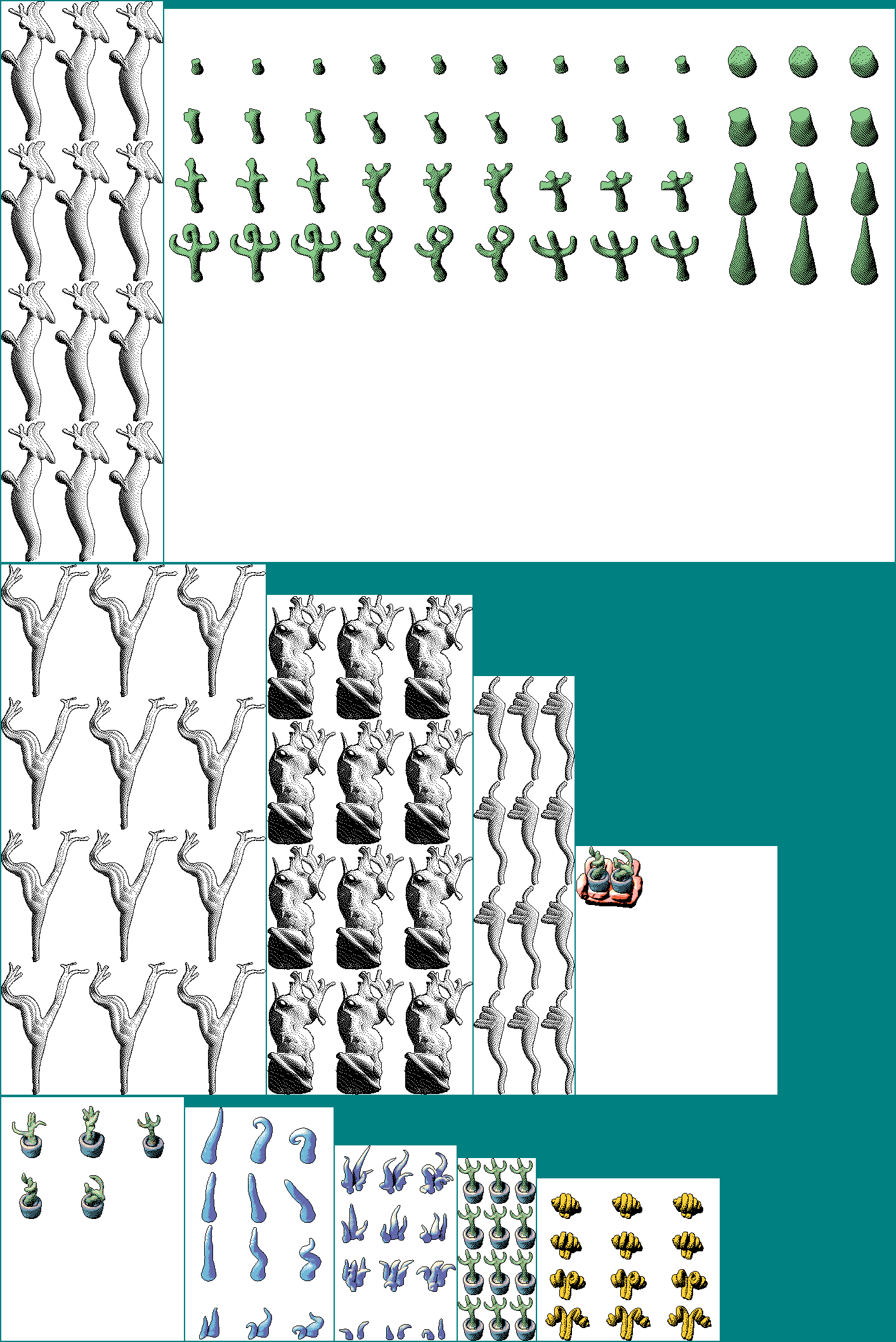 PC / Computer - Hylics - Plants & Trees - The Spriters Resource